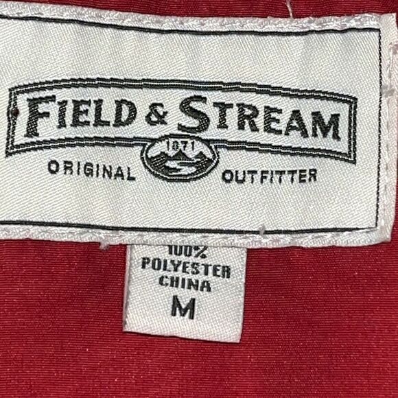 Field and‎ Stream Puffer Vest Men’s Sz L Red Fishing Hiking Camping Gorpcore EUC - Picture 4 of 9